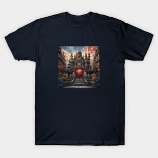 Beautiful heart castle T-Shirt